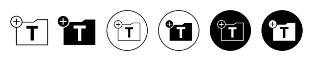 Add Font Icon vector