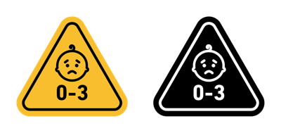 Age Warning Sign vector