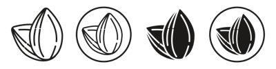 Almond Icon vector