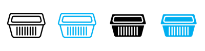 Aluminum Foil Food Container Icon vector