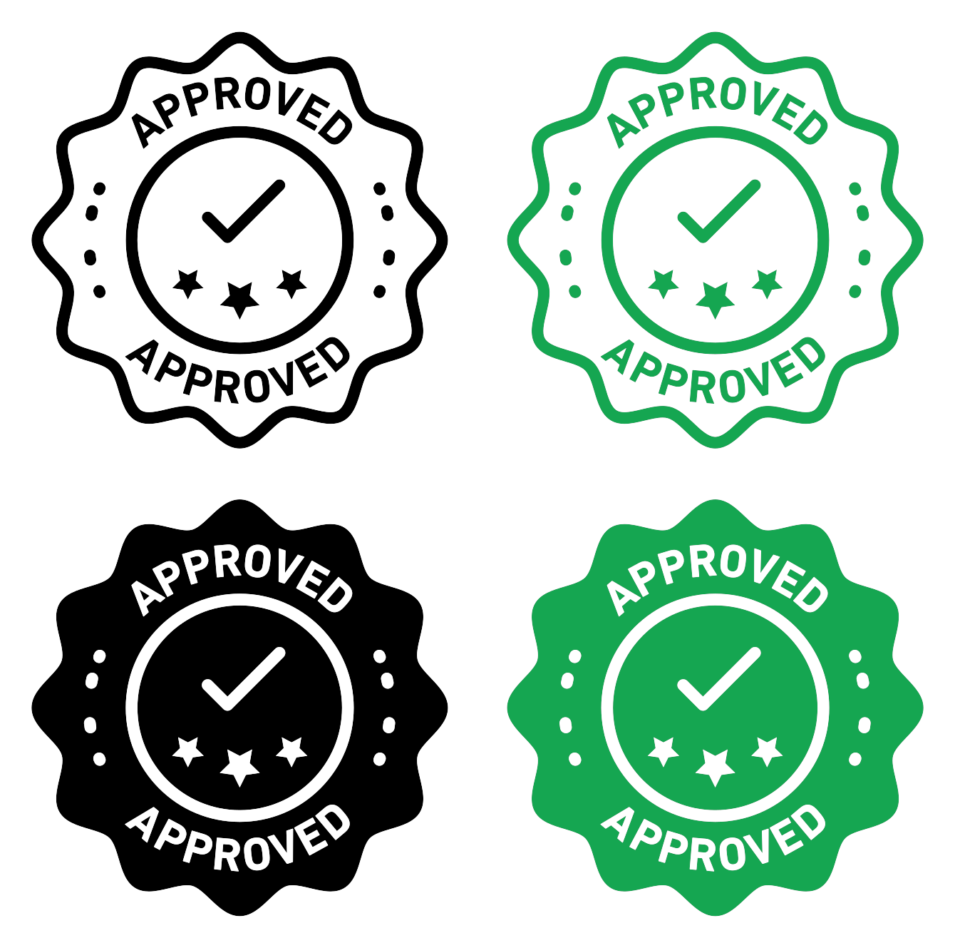 Approved Stamp vector SVG