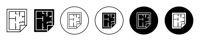 Architecture Plan Icon vector