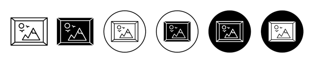 Art Gallery Museum Icon vector