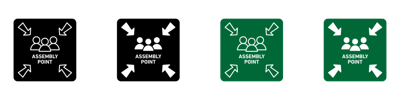 Assembly Point Icon vector