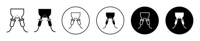 Automatic Milking Udder Icon vector