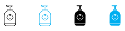 Baby Shampoo Icon vector