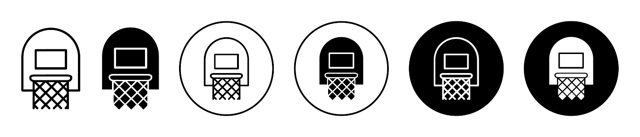 Basketball Hoop Icon vector