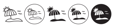 Beach Icon vector