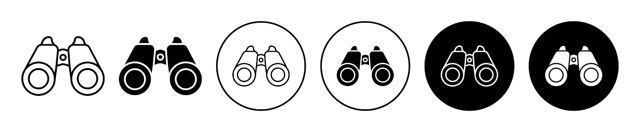 Binoculars Icon vector