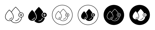 Blood Drops Line Icon vector
