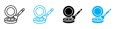 Blusher Icon vector