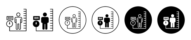 Body Mass Index Icon vector