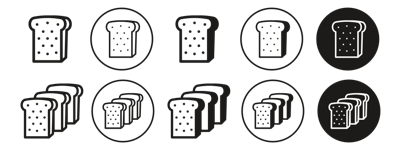 Bread Slice Icon vector