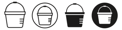 Bucket Icon vector