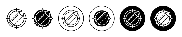 Bullet On Target Icon vector