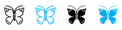 Butterfly Icon vector