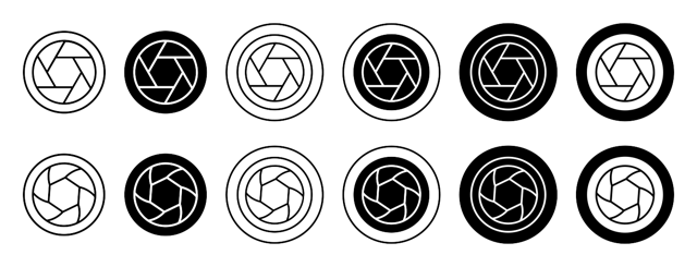 Camera Shutter Icon vector