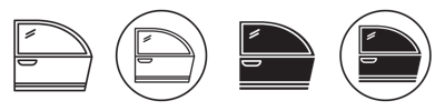 Car Door Icon vector