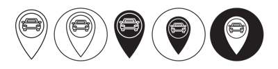 Car Rental Icon vector