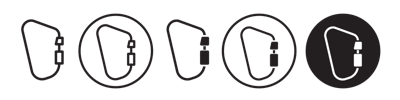 Carabiner Icon vector