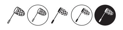 Catching Net Icon vector