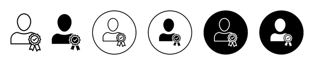 Certified Person Icon vector