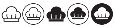 Chef Hat Icon vector