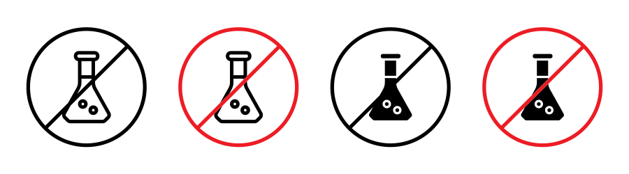 Chemical Free Sign Icon SVG