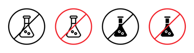 Chemical Free Sign vector