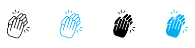 Clapping Hands Icon vector