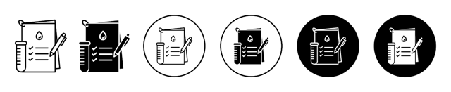 Clinical Analysis Result Icon vector