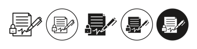 Confidentiality Agreement Icon vector