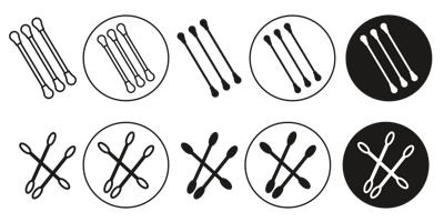 Cotton Swab Icon vector