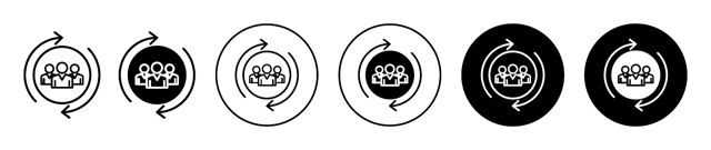 Customer Retention Icon vector
