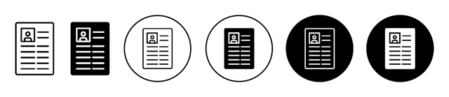 Cv Icon vector