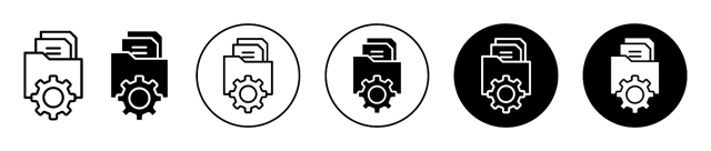 Data Management Icon vector