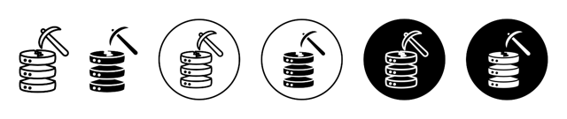 Data Mining Icon vector