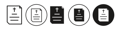 Death Certificate Icon vector