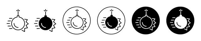 Demolition Bomb Line Icon vector