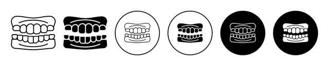 Dentures Icon vector