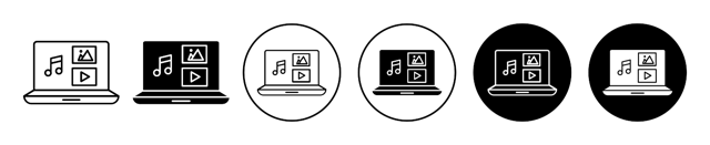Digital Content Icon vector