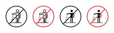 Do Not Litter Sign vector
