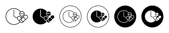 Dose Time Icon vector