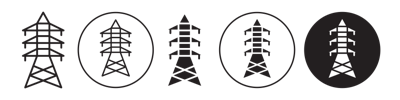Electrical Tower Icon vector