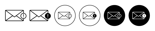 Email Erro Icon vector
