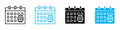 Ester Calendar Icon vector