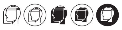 Face Sheild Icon vector