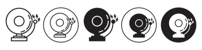 Fire Alarm Liine Icon vector
