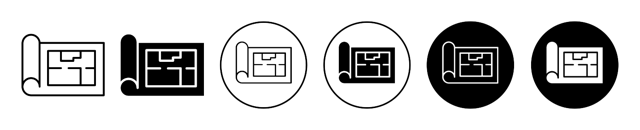 Floor Plan Icon vector