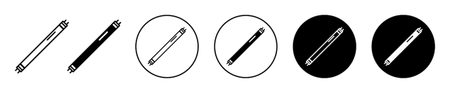 Fluorescent Light Tube vector